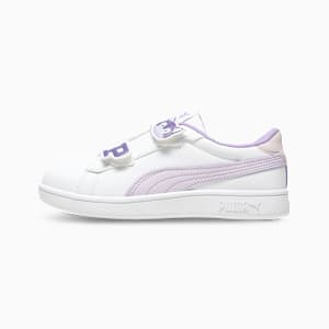 Smash Dynoblast Kids' Durable Sneakers, PUMA White-Lilac Frost-Lavender Alert, extralarge-IND