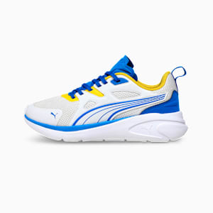Turboglide Youth Sneakers, PUMA White-PUMA Team Royal-Pelé Yellow, extralarge-IND