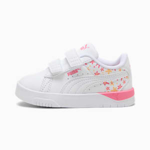 Jada Classic Funky Flowers Sneakers Toddler, PUMA White-Magic Rose-Almost Apricot, extralarge