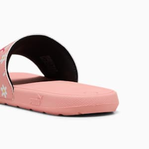Cool Cat 2.0 Daisies Big Kids' Slides, Pink Fruit-PUMA Pink-PUMA White-Almost Apricot, extralarge
