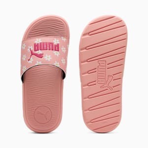 Cool Cat 2.0 Daisies Big Kids' Slides, Pink Fruit-PUMA Pink-PUMA White-Almost Apricot, extralarge