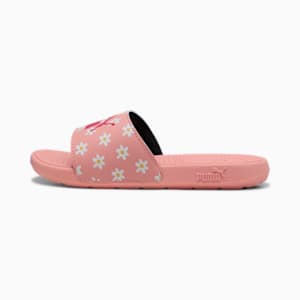 Cool Cat 2.0 Daisies Little Kids' Slides, Pink Fruit-PUMA Pink-PUMA White-Almost Apricot, extralarge