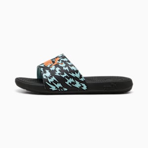 Sandalias Cool Cat 2.0 Poised 2 Race para niños, PUMA Black-Orange Glo-Safe Lake, extralarge