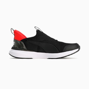 キッズ クルーズ プロフォーム イーズイン カモ スニーカー 22-25cm, PUMA Black-For All Time Red, extralarge-JPN