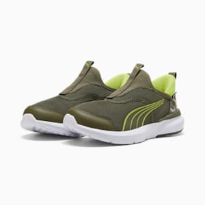 キッズ クルーズ プロフォーム イーズイン カモ スニーカー 17-21cm, Loden Green-Lemon Sherbert, extralarge-JPN