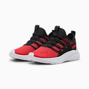 SOFTRIDE One4All Slip On Gradient Little Kids' Running Shoes, PUMA Black-For All Time Red-PUMA White, extralarge