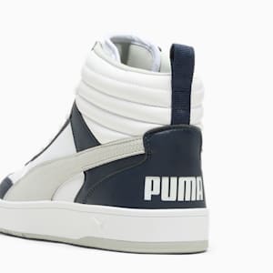 Zapatillas PUMA Dribble Mid, hombre, PUMA White-Ash Gray-PUMA Navy, extralarge