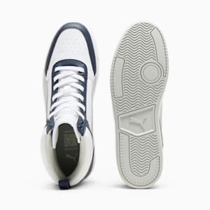 PUMA Dribble Mid Men's Sneakers, PUMA White-Ash Gray-PUMA Navy, extralarge