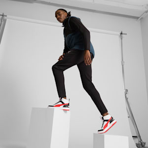 PUMA Dribble Mid Men's Sneakers, PUMA White-For All Time Red-PUMA Black, extralarge