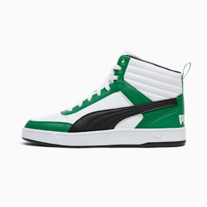 PUMA Dribble Mid Men's Sneakers, PUMA White-PUMA Black-Archive Green, extralarge