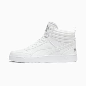 Zapatillas PUMA Dribble Mid, hombre, PUMA White-PUMA Silver-Cool Light Gray, extralarge