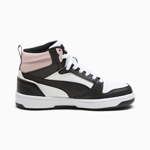 Rebound V6 Mid Women's Sneakers, PUMA White-PUMA Black-Mauve Mist, extralarge