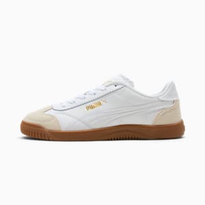 PUMA Club 5v5 Lux Women's Sneakers, Alpine Snow-PUMA White-PUMA Gold, extralarge