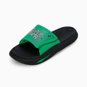 Softride Pro 24 Super Men's Slides, PUMA Black-Grassy Green-PUMA White, extralarge-IND