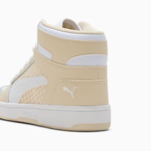 Tenis para mujer PUMA Rebound LayUp Houndstooth, Desert Dust-PUMA White-Alpine Snow, extralarge