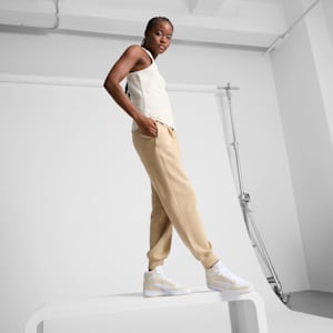 Tenis para mujer PUMA Rebound LayUp Houndstooth, Desert Dust-PUMA White-Alpine Snow, extralarge