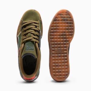 Tenis insignia Suede Peace And Love, Olive Drab-PUMA Black-Redmazing, extralarge