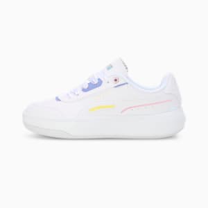 Tori Pixie Women's Sneakers, PUMA White-Lavendar Pop-Pale Lemon-PRISM PINK, extralarge-IND