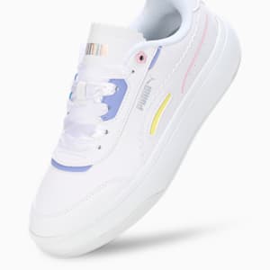 Tori Pixie Women's Sneakers, PUMA White-Lavendar Pop-Pale Lemon-PRISM PINK, extralarge-IND