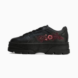 ウィメンズ リヴォ EMB スニーカー, PUMA Black-Salmon-Midnight Plum, extralarge-JPN