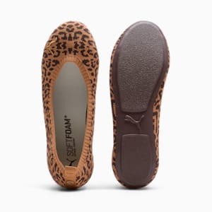 Ballerines Ilana Leopard Femme, Caramel Latte-Alpine Snow, extralarge