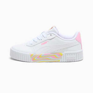 Carina 2.0 Endless Summer Little Kids' Sneakers, PUMA White-Pink Lilac-Lemon Meringue, large