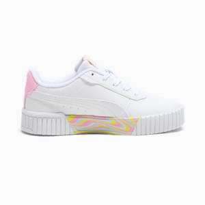 Carina 2.0 Endless Summer Little Kids' Sneakers, PUMA White-Pink Lilac-Lemon Meringue, extralarge