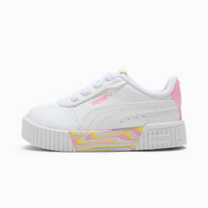 Carina 2.0 Endless Summer Toddlers' Sneakers, PUMA White-Pink Lilac-Lemon Meringue, large