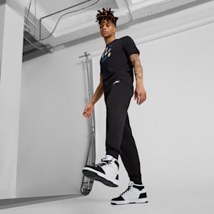 Rebound LayUp SL INK Men's Sneakers, PUMA White-PUMA Black, extralarge