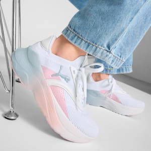 SOFTRIDE Mayve Blurry Dreams Running Shoes Youth, PUMA White-Rose Mauve, extralarge
