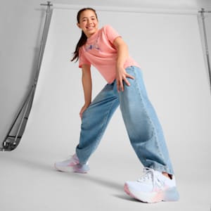SOFTRIDE Mayve Blurry Dreams Running Shoes Youth, PUMA White-Rose Mauve, extralarge