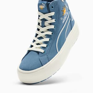 Kaia 2.0 Mid Novelty Women's Sneakers, Blue Horizon-Frosted Ivory-PUMA White, extralarge