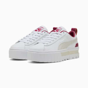 ウィメンズ メイズ リュクス スニーカー, PUMA White-Port, extralarge-JPN
