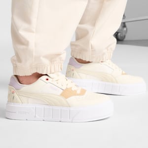 Tenis Cali Court Secret Garden para mujer, Warm White-PUMA White, extralarge