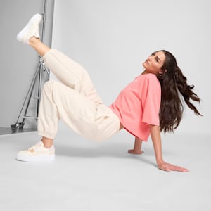 Tenis Cali Court Secret Garden para mujer, Warm White-PUMA White, extralarge