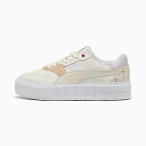 Tenis Cali Court Secret Garden para mujer, Warm White-PUMA White, extralarge