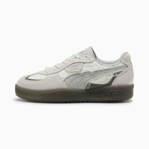Tenis Palermo Moda Glam Athletics para mujer, Feather Gray-Shadow Gray, extralarge