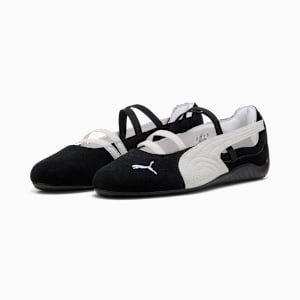 Tenis de gamuza para mujer Speedcat Ballet, PUMA Black-PUMA White-Warm White, extralarge