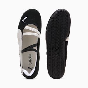 Tenis de gamuza para mujer Speedcat Ballet, PUMA Black-PUMA White-Warm White, extralarge