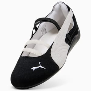 Speedcat Ballet Suede Women's Shoes, PUMA Black-PUMA White-Warm White, extralarge
