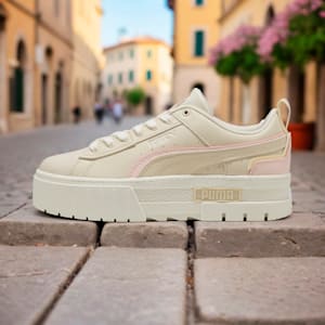 Mayze UT Muted Animal Women's Sneakers, Alpine Snow-Island Pink-Creamy Vanilla, extralarge-IND