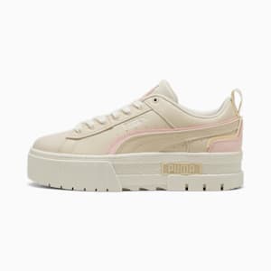 Mayze UT Muted Animal Women's Sneakers, Alpine Snow-Island Pink-Creamy Vanilla, extralarge