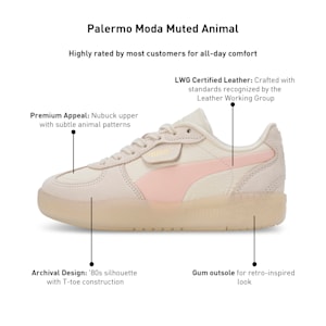 Palermo Moda Muted Animal Women's Sneakers, Alpine Snow-Island Pink-Creamy Vanilla, extralarge-IND