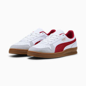 Sneakers PUMA Indoor, PUMA White-Dark Crimson-Gum, extralarge