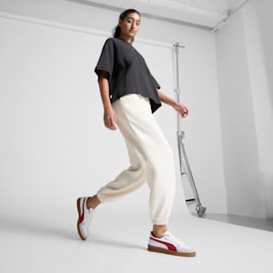 Sneakers PUMA Indoor, PUMA White-Dark Crimson-Gum, extralarge