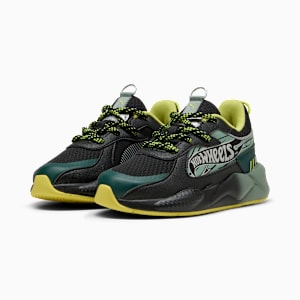 Tenis PUMA x HOT WHEELS™ RS-X para niños, PUMA Black-Green Moon, extralarge