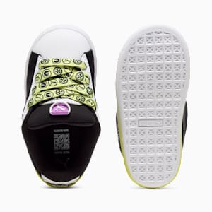 Tenis PUMA x HOT WHEELS™ Suede XL para bebés, PUMA Black-PUMA White-Lemon Sherbert, extralarge