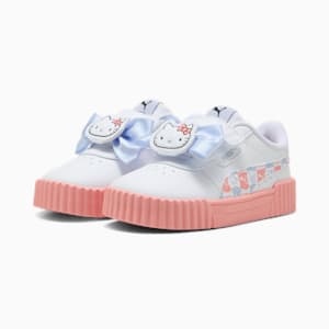 Tenis PUMA x HELLO KITTY Carina 3.0 para bebés, PUMA White-Pink Fruit-Cool Weather, extralarge