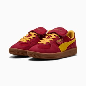 Tenis PUMA HOOPS x HARRY POTTER™ Palermo para adolescentes, Dark Crimson-Yellow Sizzle, extralarge