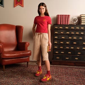 Tenis PUMA HOOPS x HARRY POTTER™ Palermo para adolescentes, Dark Crimson-Yellow Sizzle, extralarge